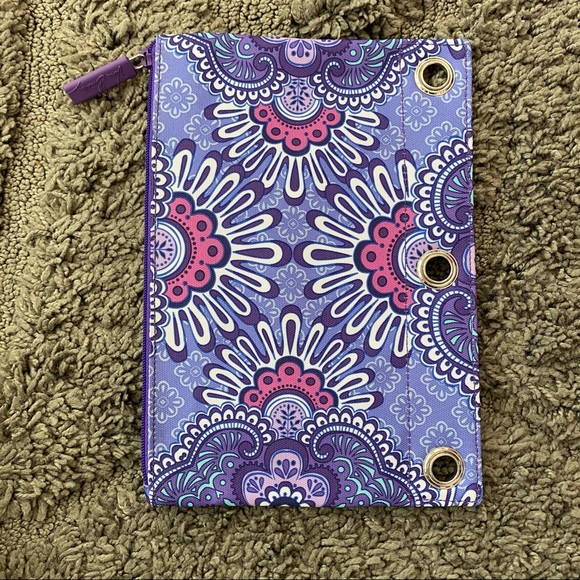 Vera Bradley Pencil Pouch in Lilac Tapestry - Picture 4 of 4
